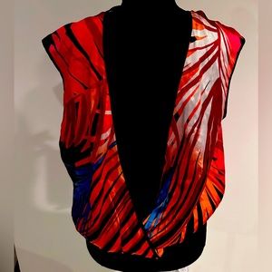 Tropical sleeveless top